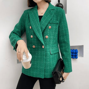 Blazer Feminino Casual de Lã Elegance