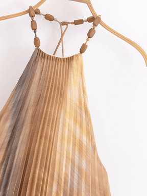 Vestido Longo Plissado Annah
