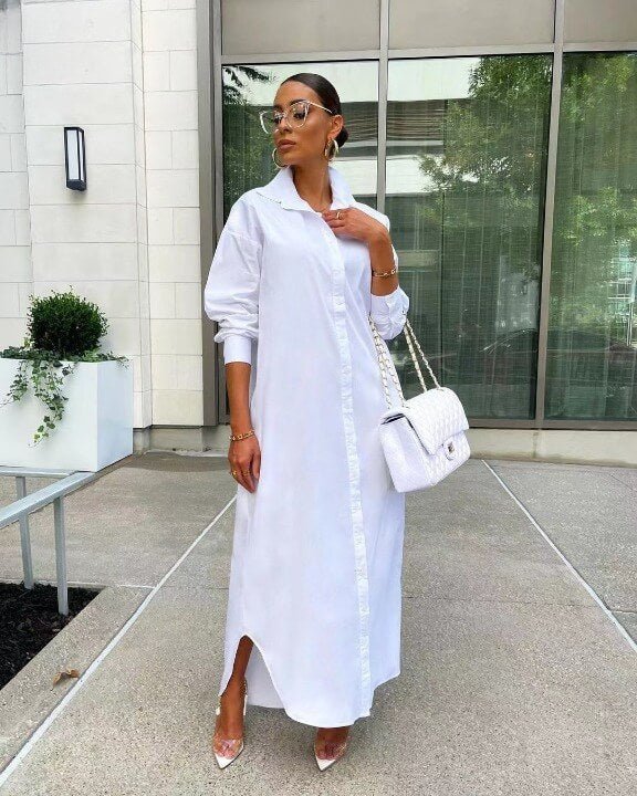 Vestido Camisa Longa Slip