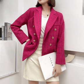 Blazer Feminino Casual de Lã Elegance