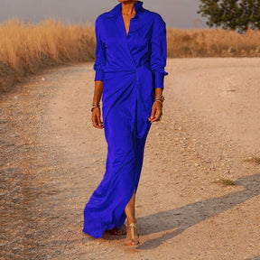 Vestido Longo Transpassado Ember