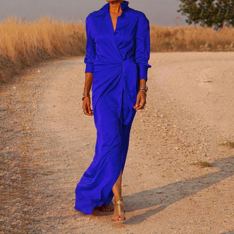 Vestido Longo Transpassado Ember