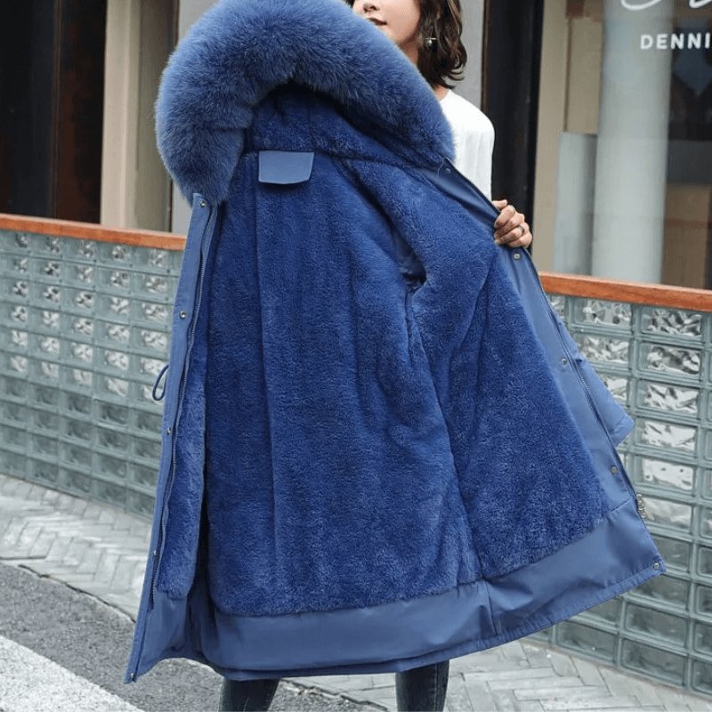 Jaqueta Feminina de Parka Forrada Twilight