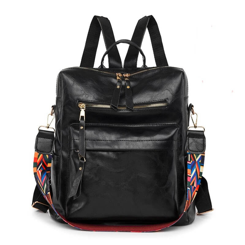 Mochila Feminina em Couro Vintage
