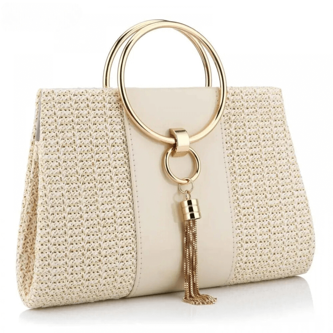 Bolsa de Mão em Palha Sandy