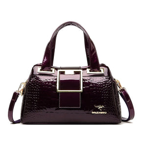 Bolsa Feminina de Couro Casual de Luxo