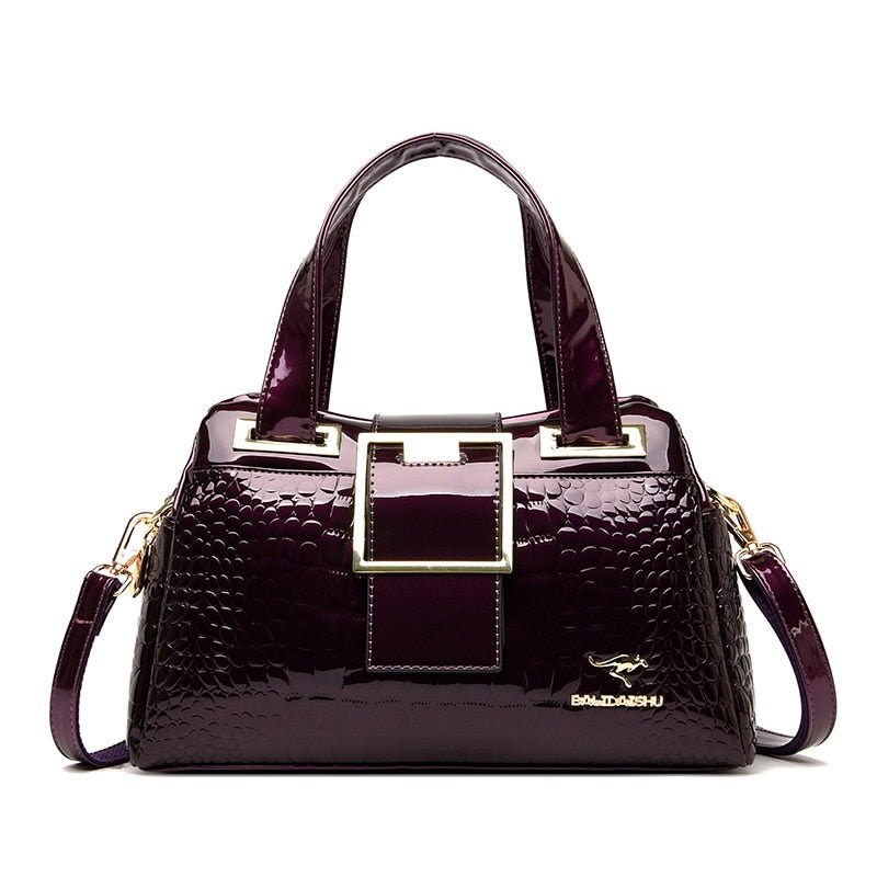 Bolsa Feminina de Couro Casual de Luxo