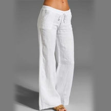 Calça Wide Leg de Linho Feminina Dynamic