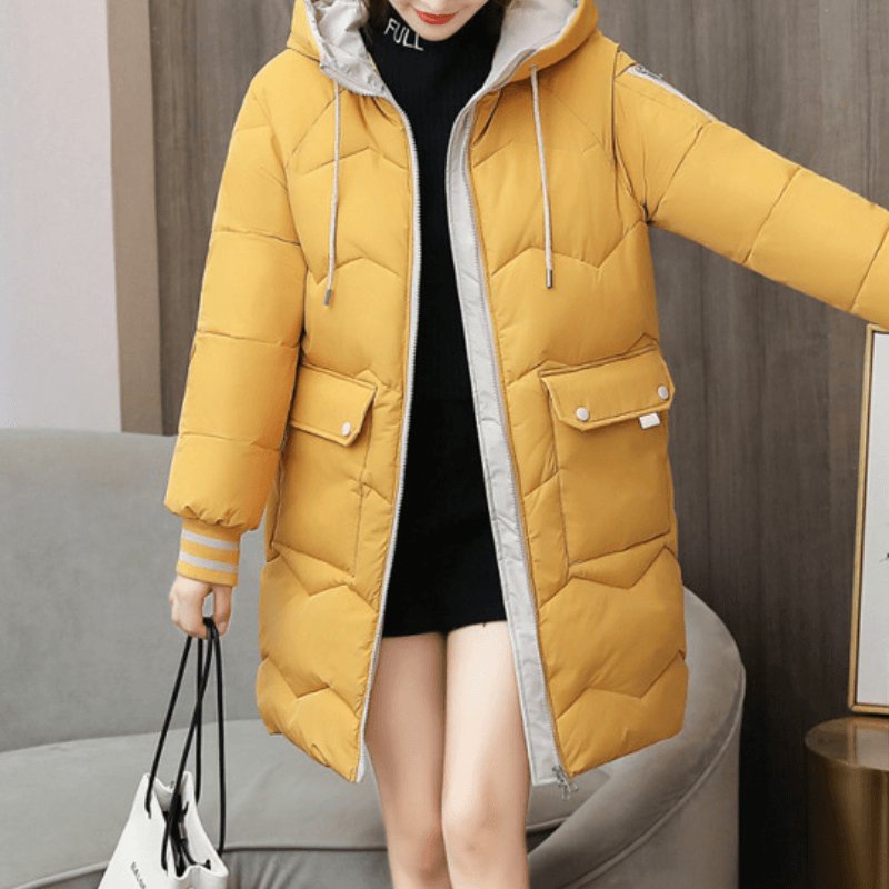 Jaqueta Feminina Puffer de Parka Elegance