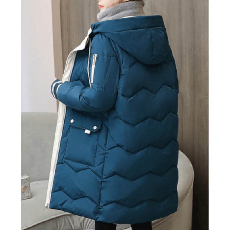 Jaqueta Feminina Puffer de Parka Elegance