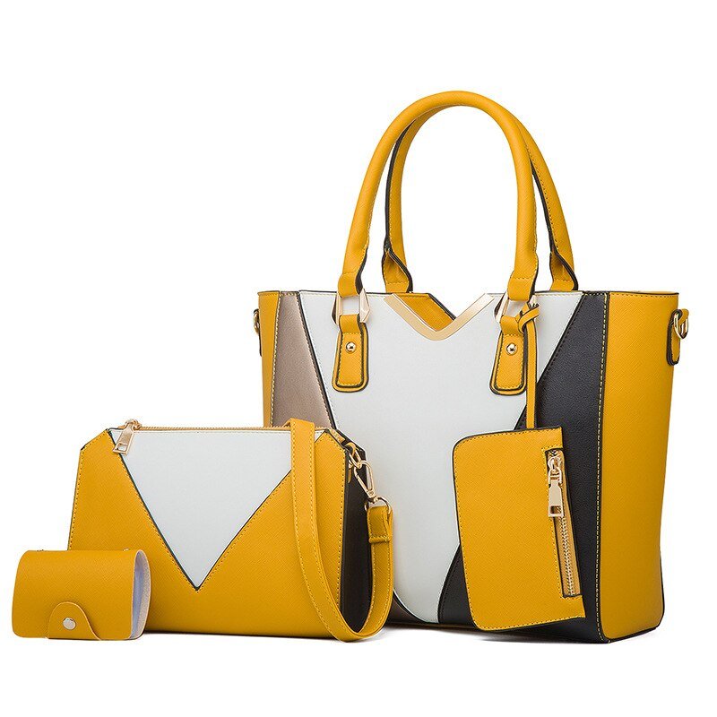 Bolsa de Couro Feminina Conjunto
