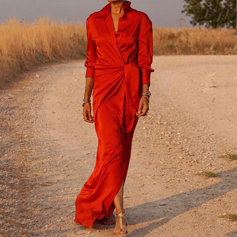 Vestido Longo Transpassado Ember