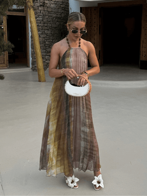 Vestido Longo Plissado Annah