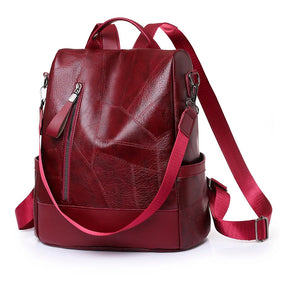 Mochila Feminina Antifurto de Couro