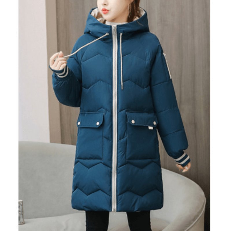 Jaqueta Feminina Puffer de Parka Elegance