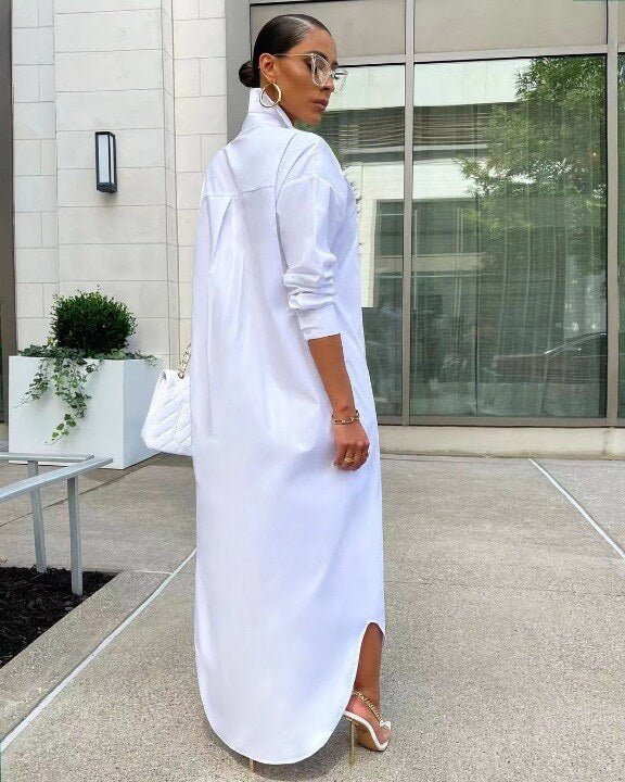 Vestido Camisa Longa Slip