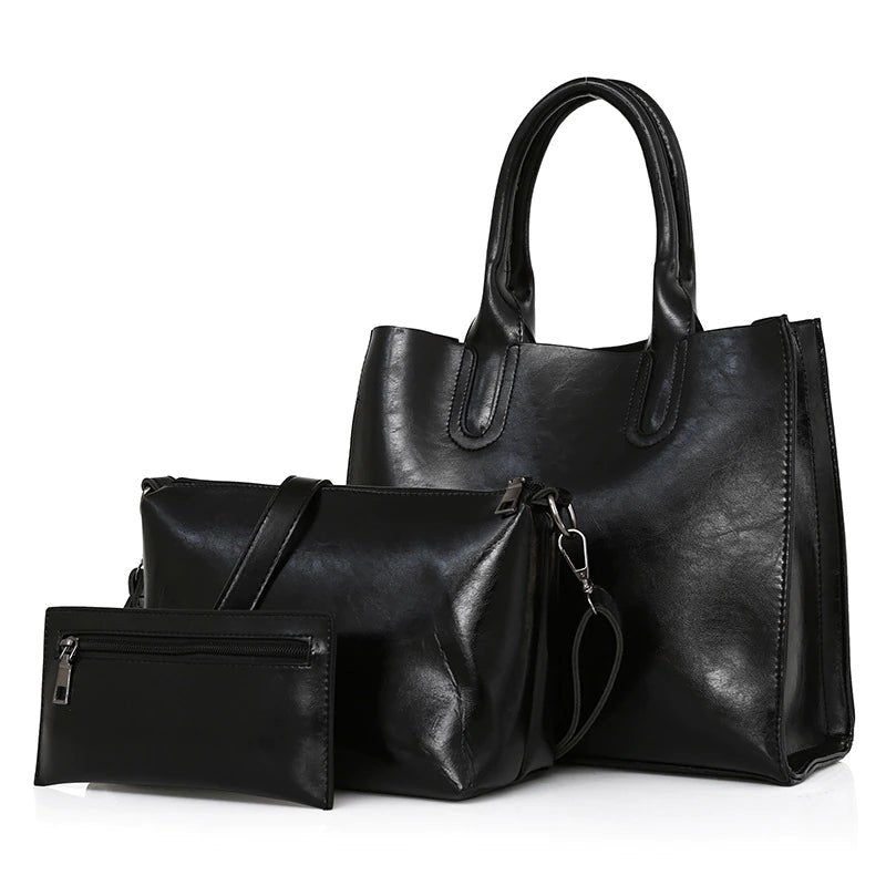Kit de Bolsas Femininas de Couro