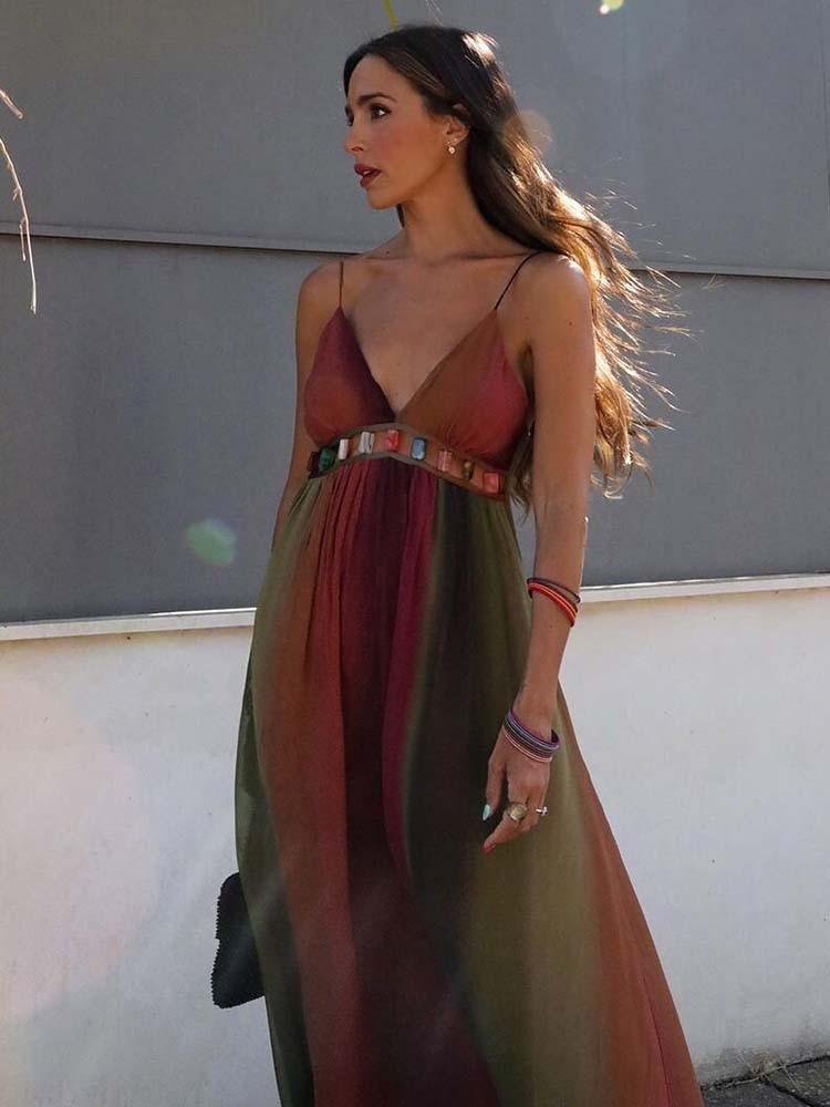 Vestido Longo Detalhe de Pedraria Mariah