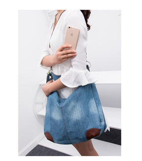 Bolsa Jeans Feminina Saco