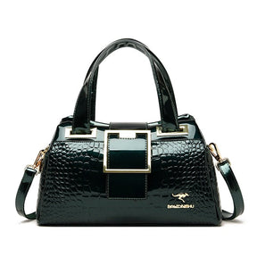 Bolsa Feminina de Couro Casual de Luxo