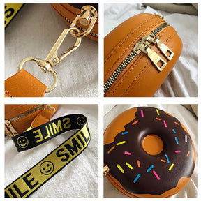 Bolsa Feminina de Couro Donut