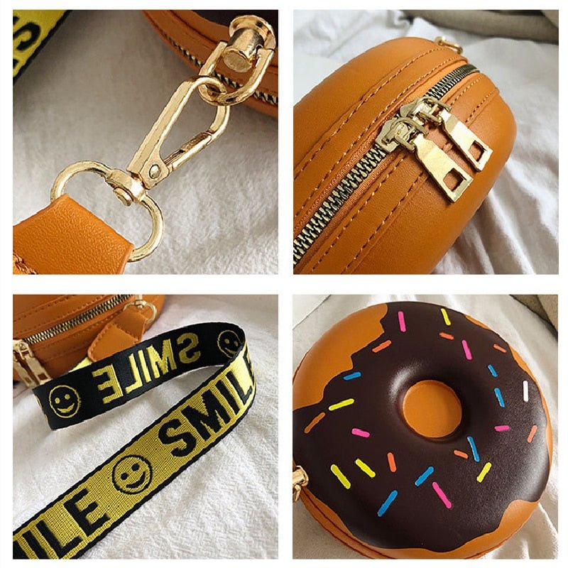 Bolsa Feminina de Couro Donut