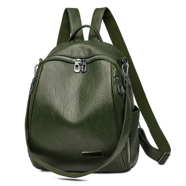 Bolsa Mochila de Couro
