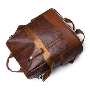 Mochila Feminina Antifurto de Couro