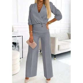 Conjunto Verona – Blusa + Calça com Corte Europeu e Sofisticação Atemporal