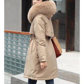 Jaqueta Feminina de Parka Forrada Twilight