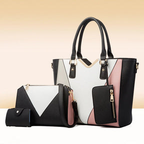 Bolsa de Couro Feminina Conjunto