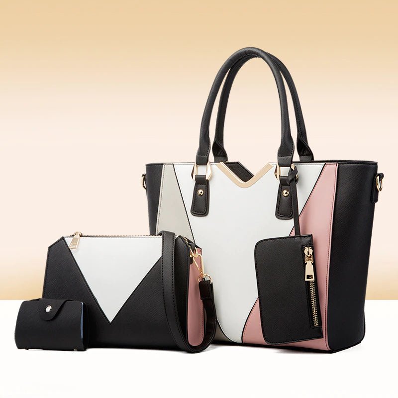 Bolsa de Couro Feminina Conjunto