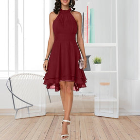 Vestido com Babados Gown