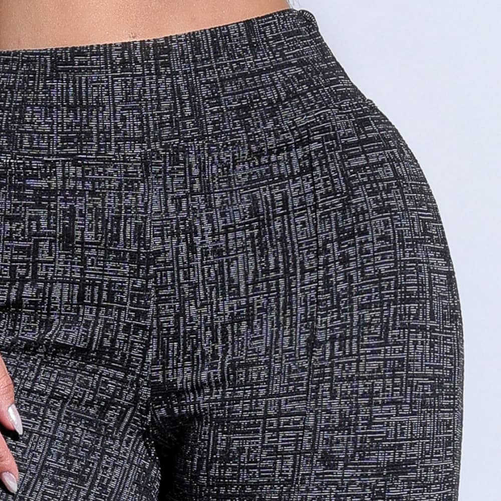 Calça Modeladora Flare Cós Alto Mescla Premium