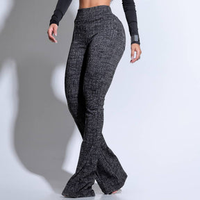 Calça Modeladora Flare Cós Alto Mescla Premium