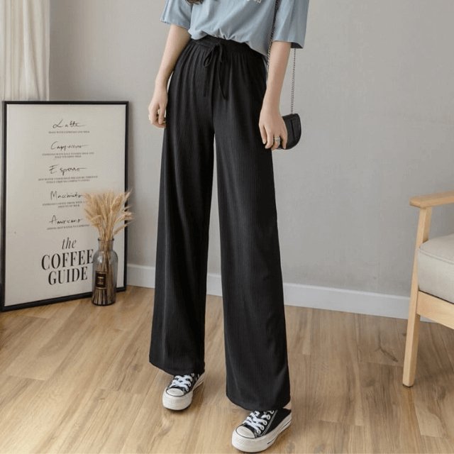 Calça Pantalona Confortável Edgy