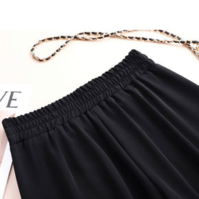 Calça Casual de Alfaiataria Élastique Denim