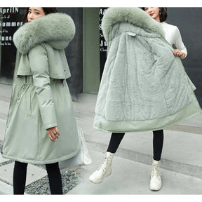 Jaqueta Feminina de Parka Forrada Twilight