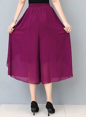 Calça Pantalona de Chiffon Versatile