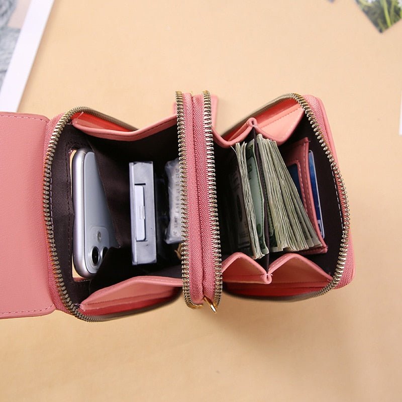 Bolsa Feminina de Couro Touch Screen