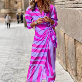 Vestido Mídi Transpassado Chiffon