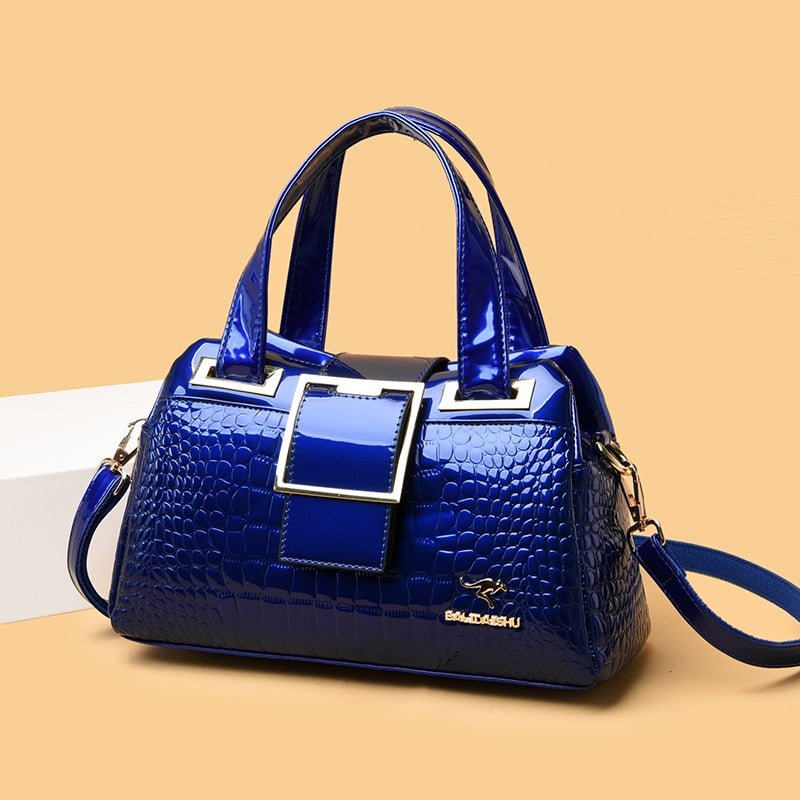 Bolsa Feminina de Couro Casual de Luxo