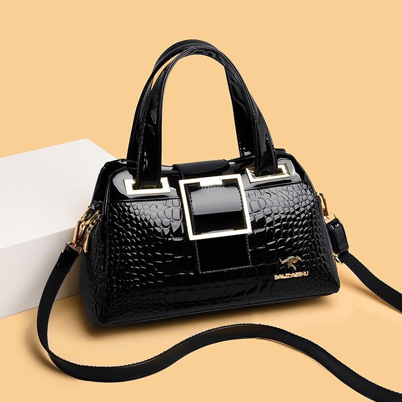 Bolsa Feminina de Couro Casual de Luxo