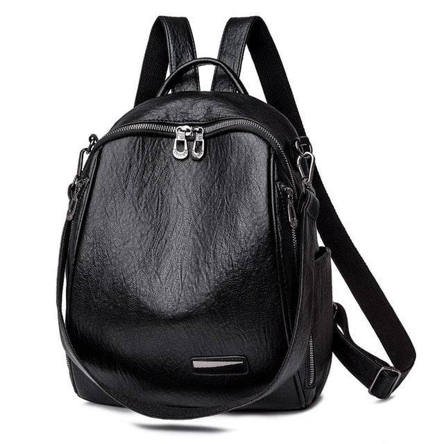 Bolsa Mochila de Couro