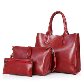 Kit de Bolsas Femininas de Couro