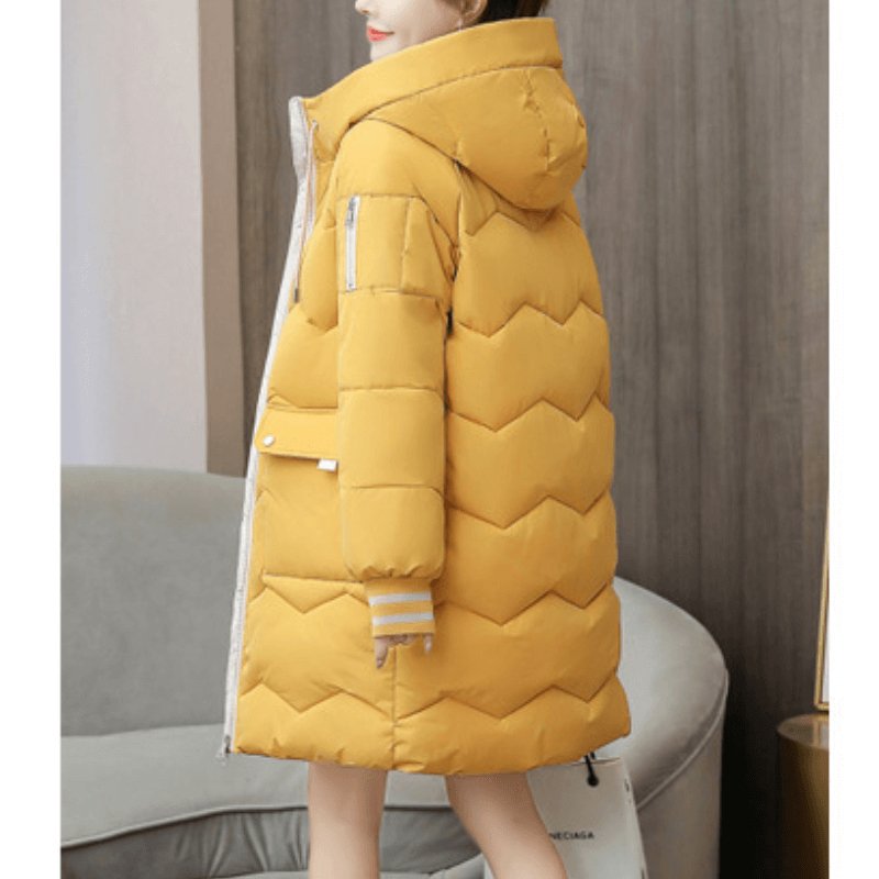 Jaqueta Feminina Puffer de Parka Elegance