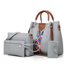 Bolsa de Couro Feminina Kit 4 Unidades