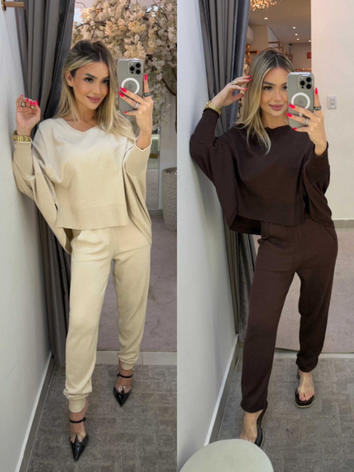 Conjunto Tricot Capa E Calça Jogger Lorena - (Leve 2 Pague 1)