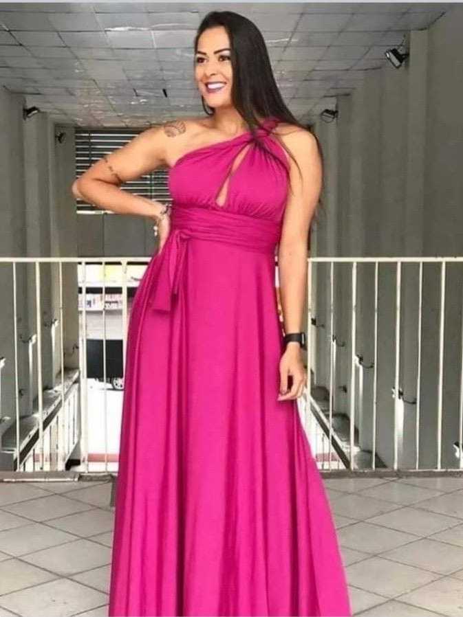 Vestido Longo Feminino Varias Formas Multiuso Festa Casamento formatura