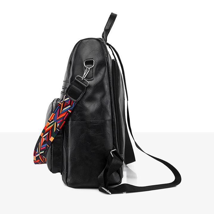 Mochila Feminina em Couro Vintage